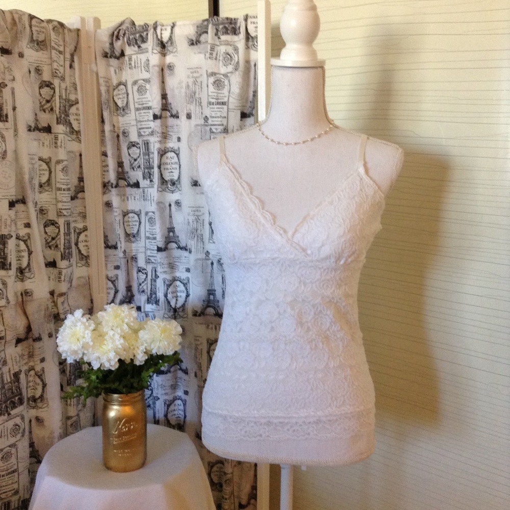 White House Black Market Lace Top